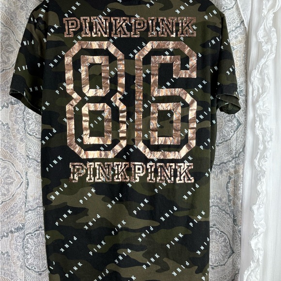 PINK Victoria's Secret Olive T-Shirt - Picture 2 of 6